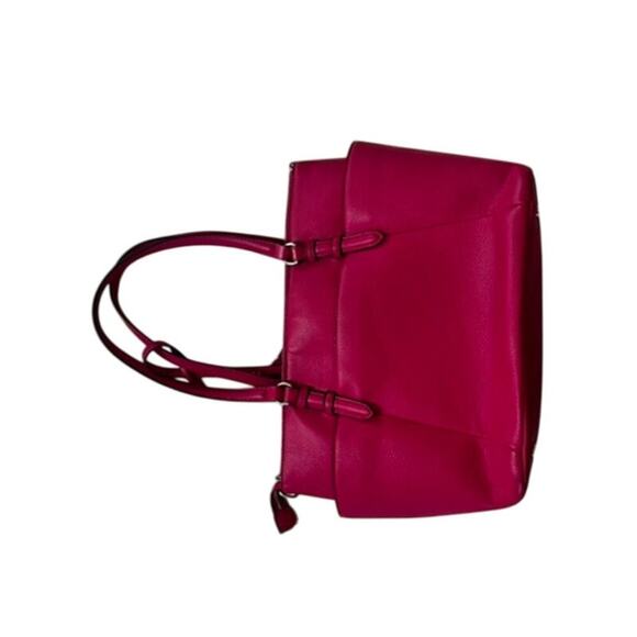EUC Dana Buchman magenta purse with 2 handles beautiful classy feminine bag - Picture 6 of 9